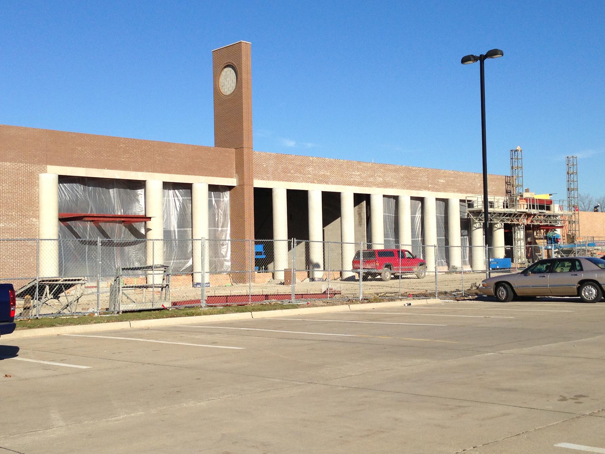 a car parked in a parking lot